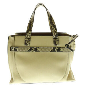 Loewe Top Handbag Shoulder Gate Beige Bag Leather Handle